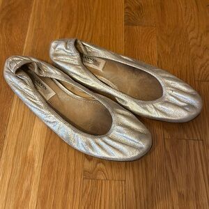 Lanvin Silver flats
